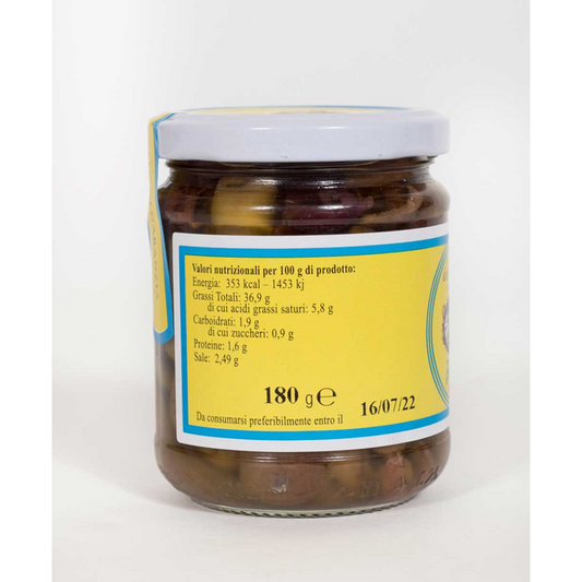 Olive Denocciolate Taggiasche in Olio Extra Vergine Beraldi