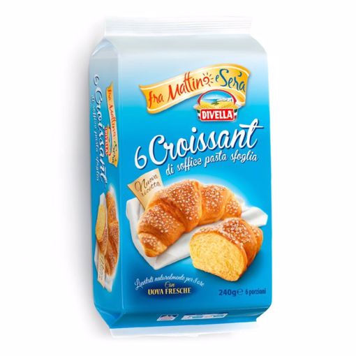 Immagine di CROISSANT DIVELLA DI SOFFICE PASTA SFOGLIA  240 Gr  6 PZ A CONFEZIONE