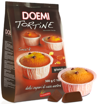 Immagine di DOEMI TORTINE RIPIENE CON GIANDUIA  300 Gr