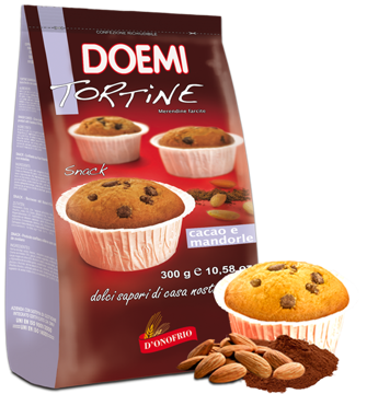 Immagine di DOEMI TORTINE RIPIENE CON CACAO E MANDORLA 300 Gr