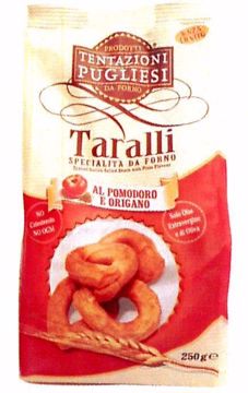 Immagine di TARALLI AL POMODORO E ORIGANO OLIO DI OLIVA TENTAZIONI PUGLIESI 250 Gr