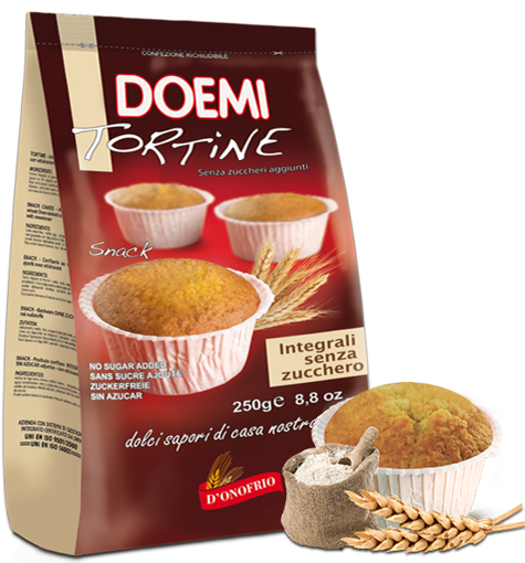 Immagine di DOEMI TORTINE SENZA ZUCCHERO CON FARINA  INTEGRALI  250 Gr