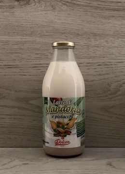 LATTE DI MANDORLA AL PISTACCHIO  BOTTIGLIA VETRO DOLCON DA 0,75 