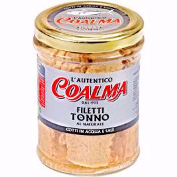 FILETTO DI TONNO AUTENTICO COALMA DA 200 Gr VASO VETRO IN OLIO DI OLIVA 