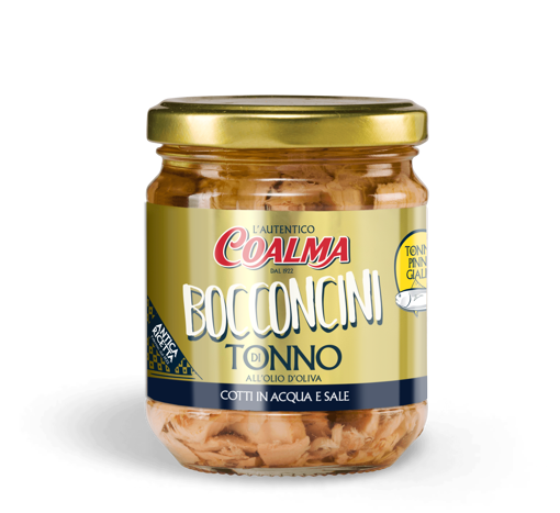 TONNO AUTENTICO COALMA BOCCONCINI IN OLIO DI OLIVA  DA 200 Gr 