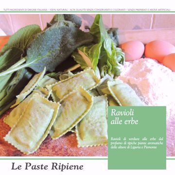 RAVIOLI FRESCHI ALLE ERBE DA 500 Gr -PASTIFICIO ARTIGIANALE PORRO