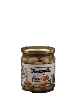 FAGIOLI BIANCHI DI SPAGNA FONTANELLA VASO VETRO 300 Gr